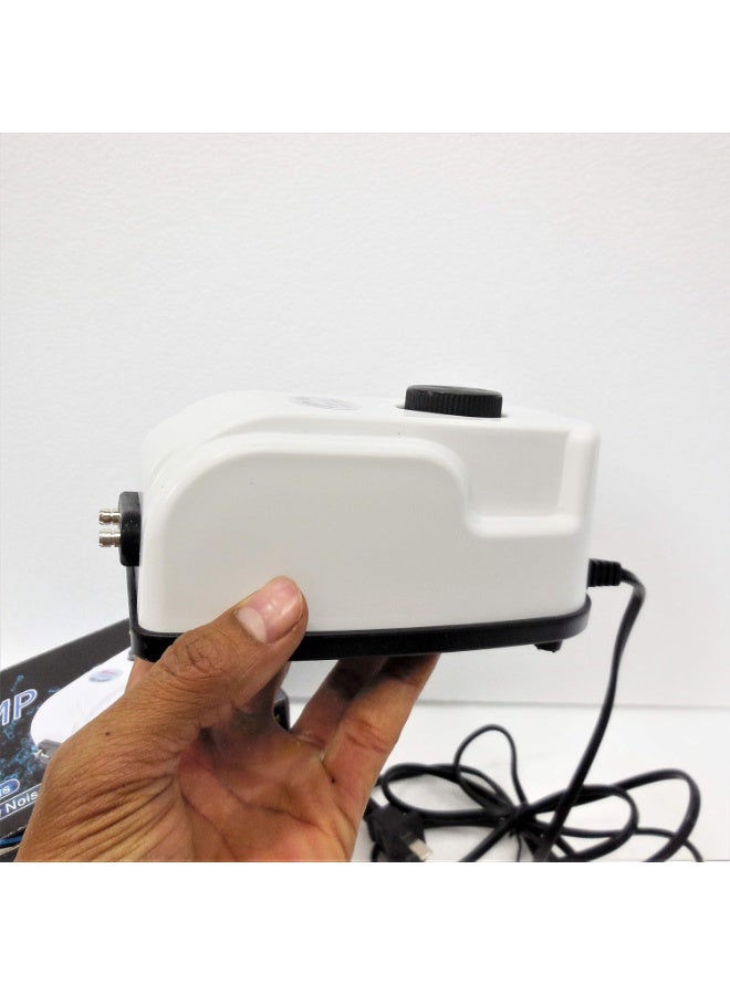 SUNSUN YT-502 Dual-Channel Aquarium Air Compressor, 4.5W, 2x1.5L/min Oxygen Aquarium Tank Fish Aerator Multi Speed Air Pump - Image 3